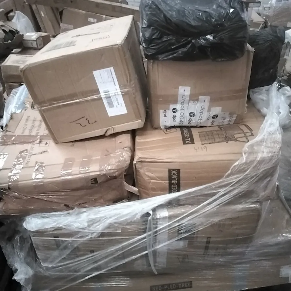 PALLET OF ASSORTED NEO PRODUCTS WHICH INCLUDE;CHAIRS, KAMADOS,NEO PLED GREY ETC