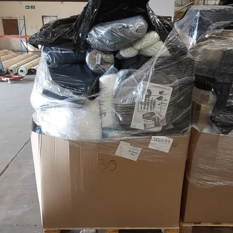 PALLET OF ASSORTED BEDROOM AND COMFORT BASED PRODUCTS TO INCLUDE; PILLOWS, SUPPORT SEAT CUSHIONS AND SIMILARLY RELATED GOODS