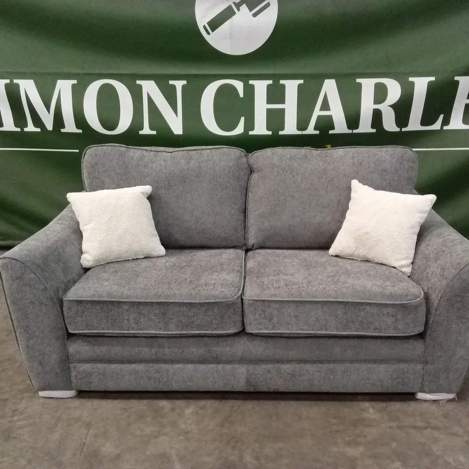 TRINITY FABRIC 2 SEATER SOFA - GREY RRP £949