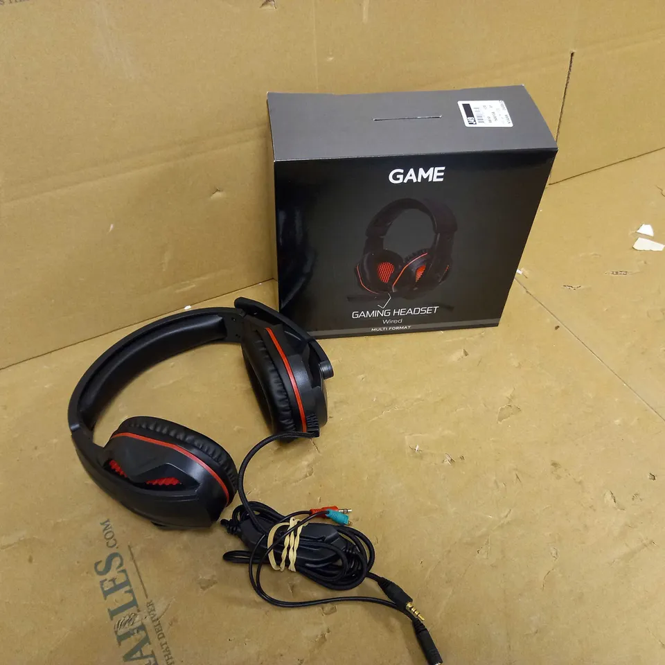 BOXED GAME BLACK/RED HEADSET
