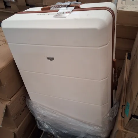 LUGG 32" JETSET TRAVEL SUITCASE 86×58×31CM - CREAM/BROWN 