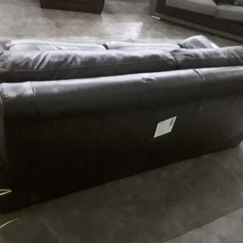 QUALITY DESIGNER PRIMO SOFA BED - BLACK LEATHER 