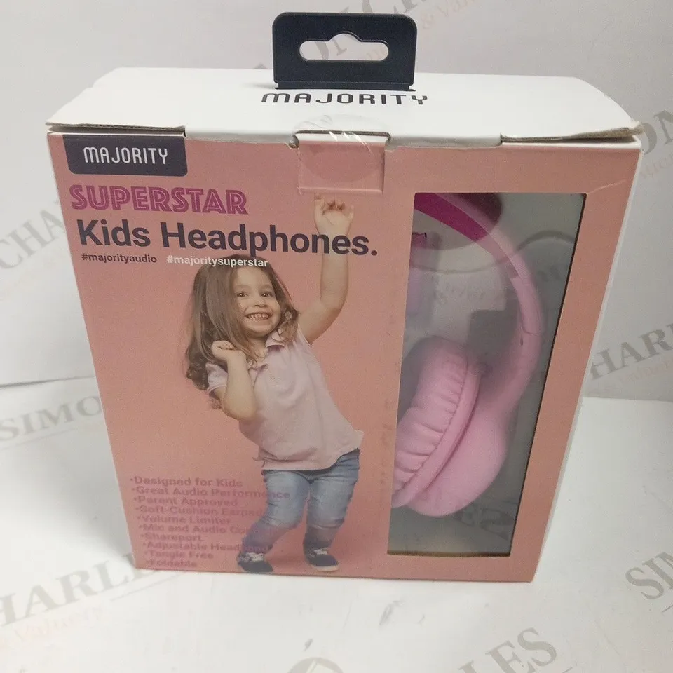 BOXED MAJORITY SUPERSTAR KIDS HEADPHONES 
