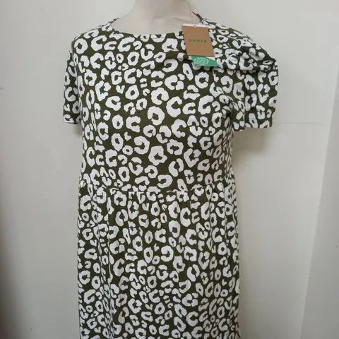 BODEN EMMA TIERED JERSEY MIDI DRESS SIZE 10P