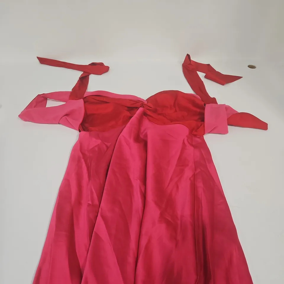OMNES MAGGY MINI DRESS – RASPBERRY & BARBADOS CHERRY, UK 16