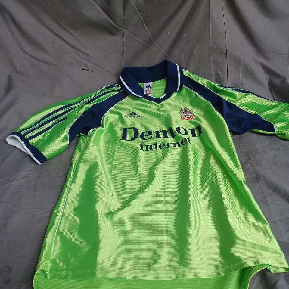 ADIDAS FULHAM FC SPORTS JERSEY IN GREEN MULTI SIZE M