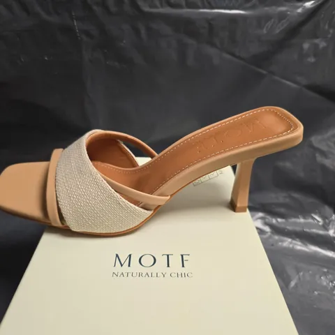 MOTF NATURALLY CHIC BEIGE OPEN-TOE SANDAL – WOMEN'S FOOTWEAR SIZE 37
