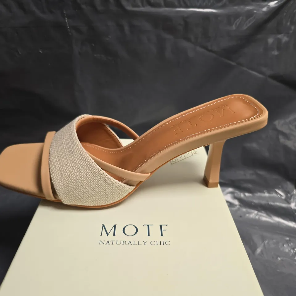 MOTF NATURALLY CHIC BEIGE OPEN-TOE SANDAL – WOMEN'S FOOTWEAR SIZE 37