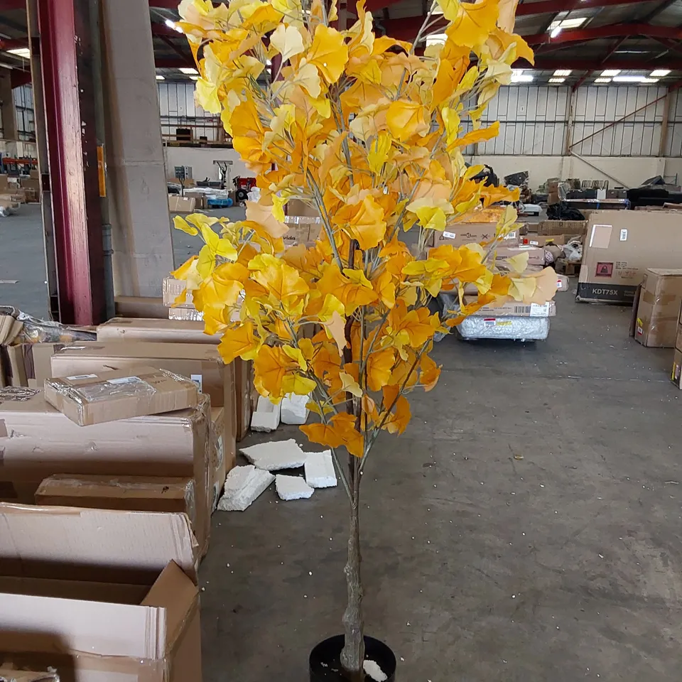 BOXED LARGE ARTIFICIAL GINKGO TREE 150CM