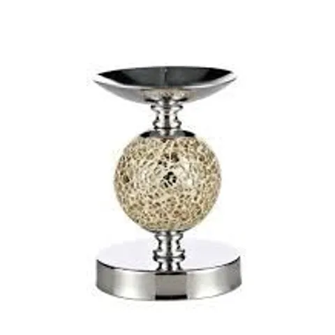 DAR LIGHTING SINGLE BALL CANDLESTICK GOLD MOSAIC