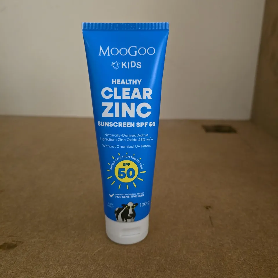 MOOGOO KIDS HEALTHY CLEAR ZINC SUNSCREEN SPF 50 – 120 G