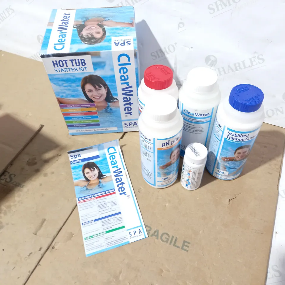CLEARWATER HOT TUB STARTER KIT RRP £34.99