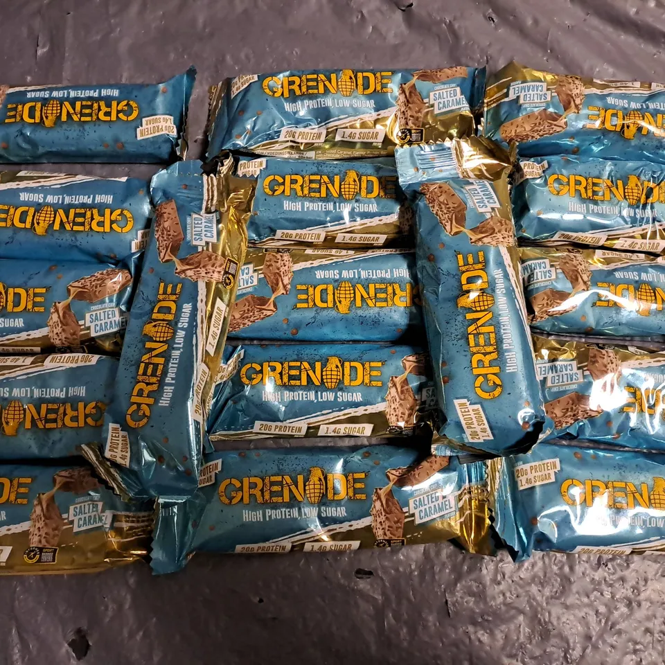 LOT OF 17 GRENADE PROTEIN BARS - SALTED CARAMEL