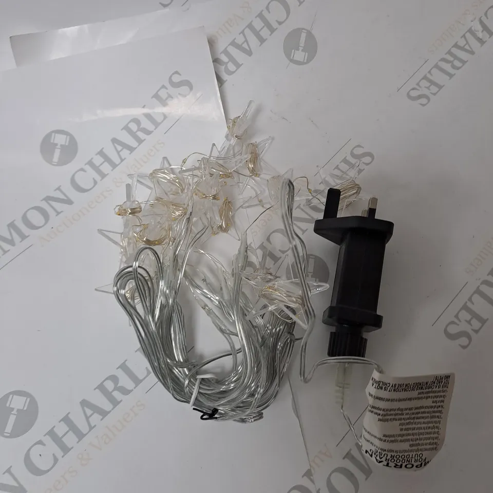 WARM WHITE STAR CURTAIN LIGHT RRP £20