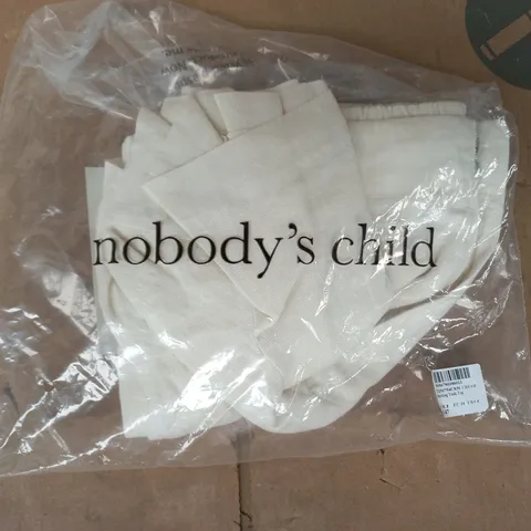 BAGGED NOBODY'S CHILD STIRLING TANK TOP IN CREAM SIZE UK 8