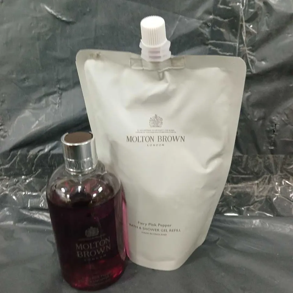 MOLTON BROWN 2 PIECE PINK PEPPER BODY WASH & REFILL SET