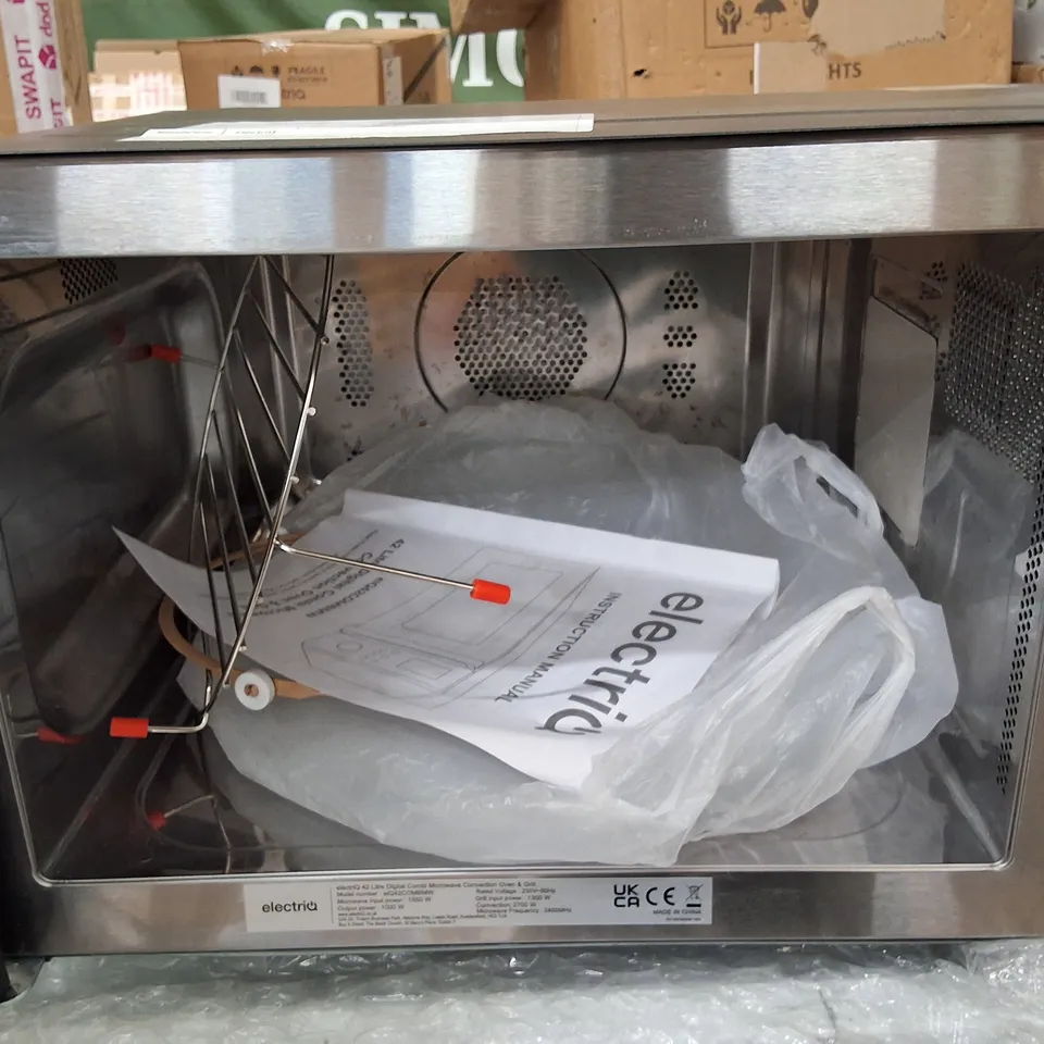 ELECTRIQ 42L COMBINATION MICROWAVE OVEN & GRILL - BLACK