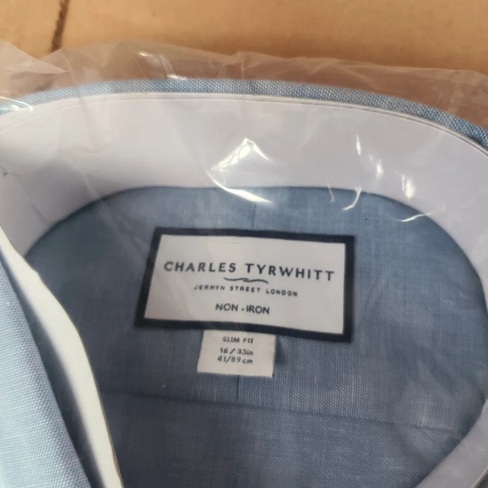 CHARLES TYRWHITT NON-IRON SLIM FIT SHIRT – NECK 16 IN, SLEEVE 33 IN
