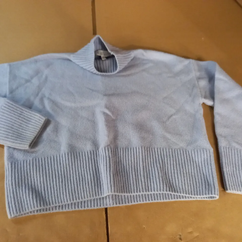 & OTHER STORIES BLUE HIGH NECK JUMPER - EUR XS