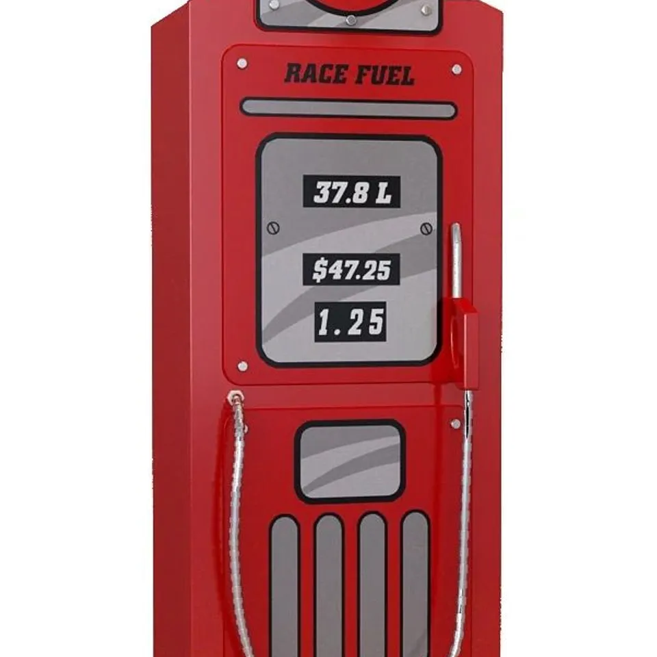 BOXED RETRO FUEL STATION WARDROBE - RED (1 BOX)