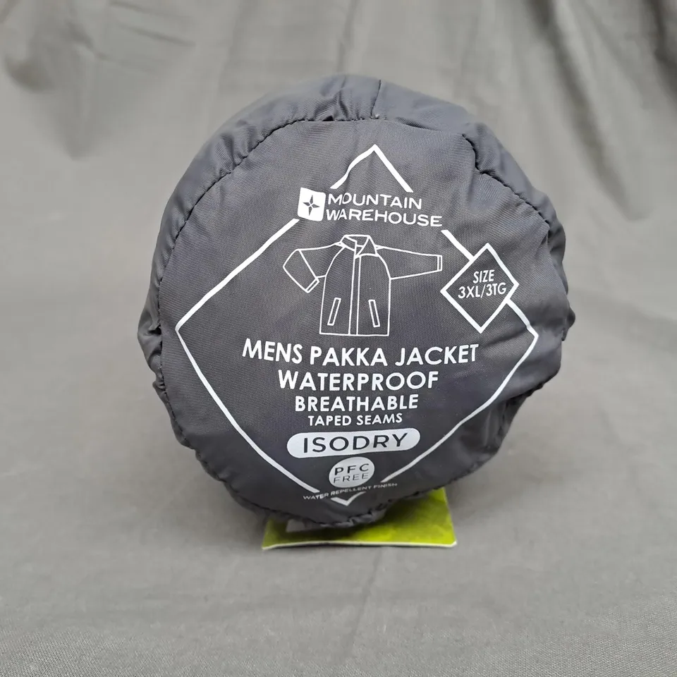 MOUNTAIN WAREHOUSE MENS PAKKA JACKET WATERPROOF BREATHABLE - 3XL