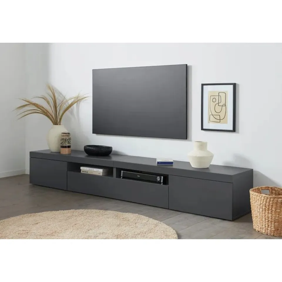 BOXED CATHLEEN TV STAND FOR TV'S UP TO 88"