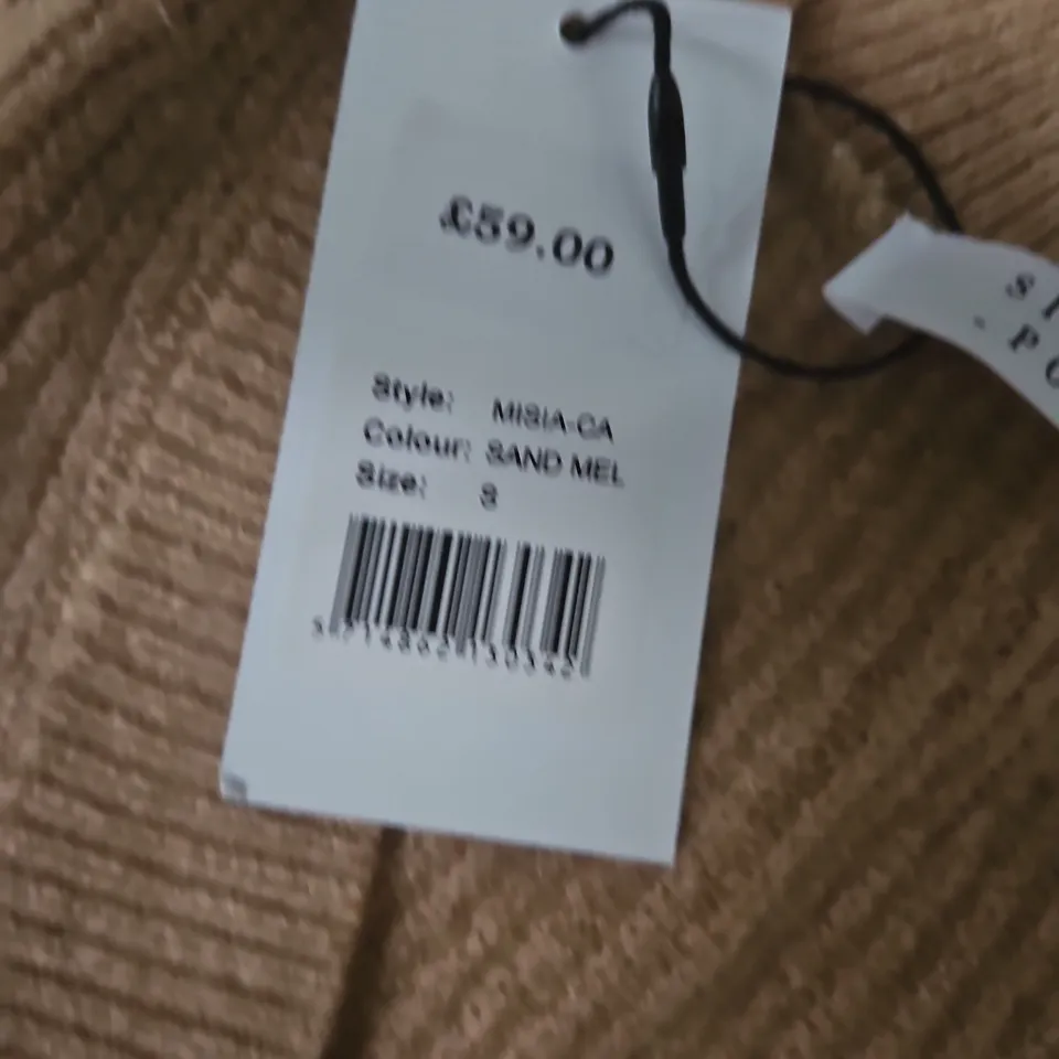 SISTERS POINT CARDIGAN – SAND MEL, UK SIZE S