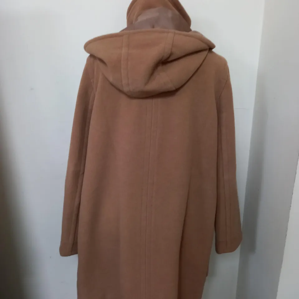 LAURA ASHLEY UK 12 BROWN LONG COAT 