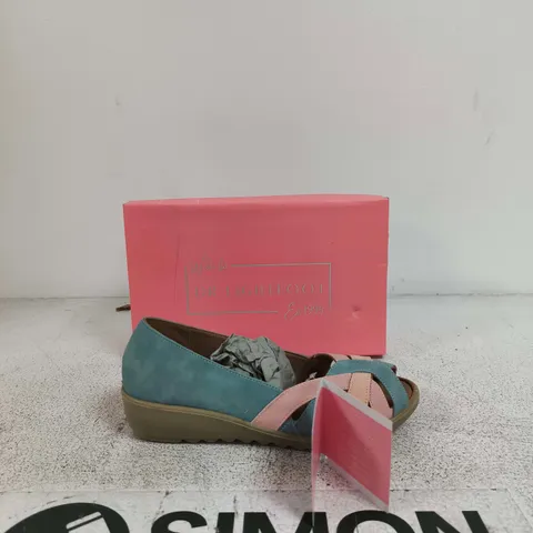 DR. LIGHTFOOT SUSAN PINK/BLUE SANDALS – UK 7