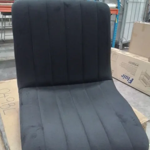 BOXED CUMMER SET OF TWO BLACK DINING CHAIRS
