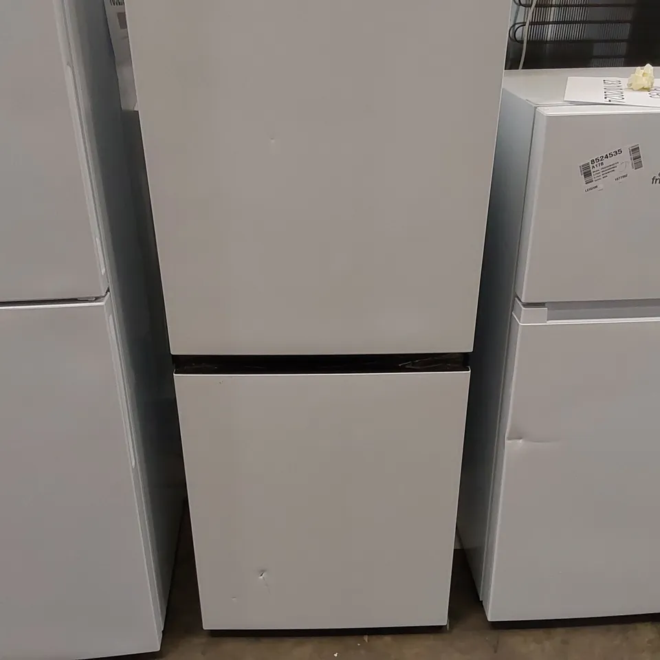 FRIDGEMASTER MC55265AF 50CM WIDE FREESTANDING FRIDGE FREEZER IN WHITE - UNPROCESSED RAW RETURN