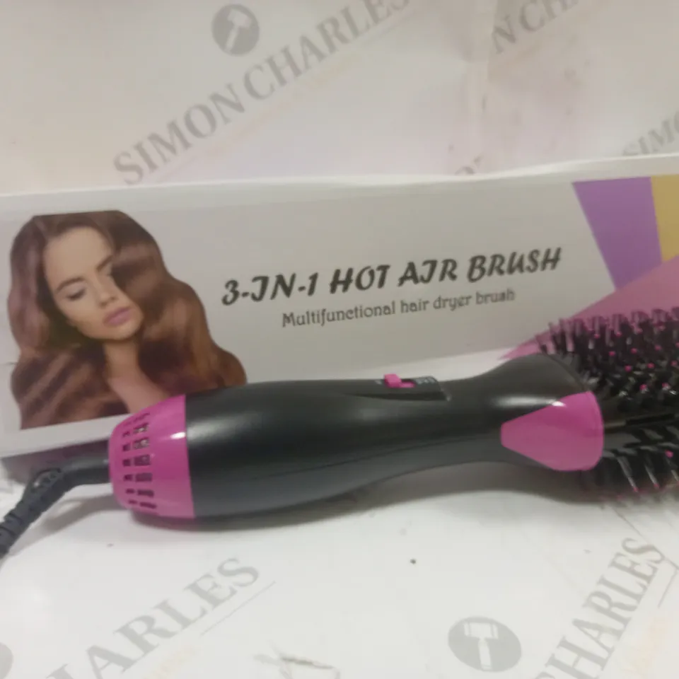 BOXED 3-IN-1 HOT AIR BRUSH HAIR DRYER BRUSH 
