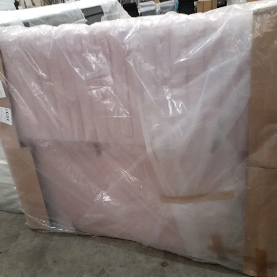 BAGGED VELVET SLUMBER 180CM HEADBOARD - BLUSH RRP £589