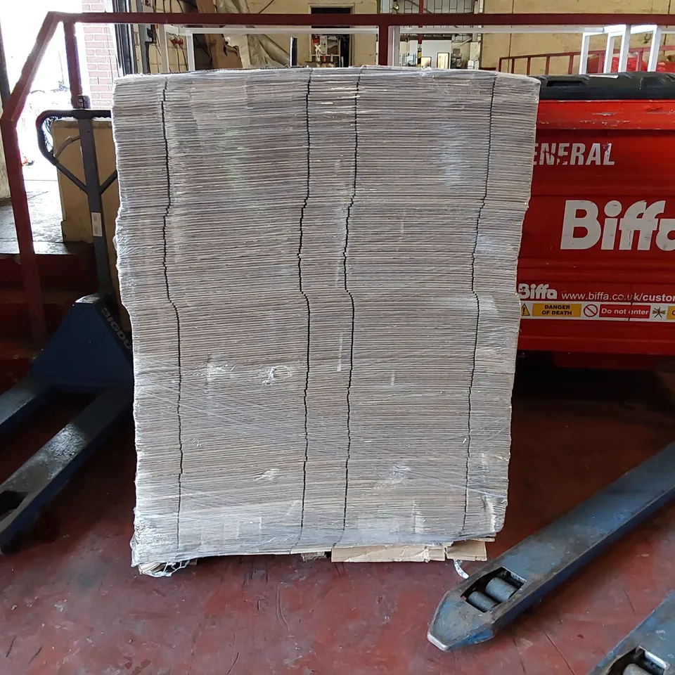 PALLET OF APPROXIMATELY 200X CARDBOARD BOXES (APPROXIMATELY 320X110X1365MM)