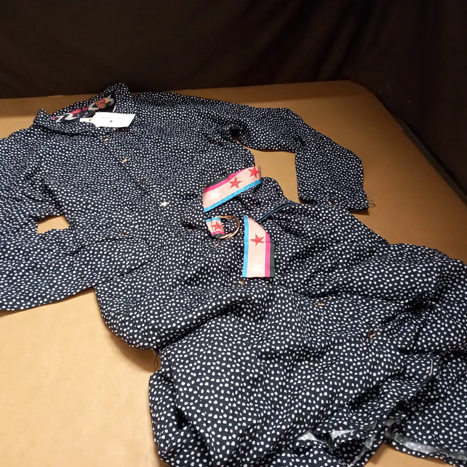 EMILY LOVELOCK POLKA DOT SHIRT DRESS - 16