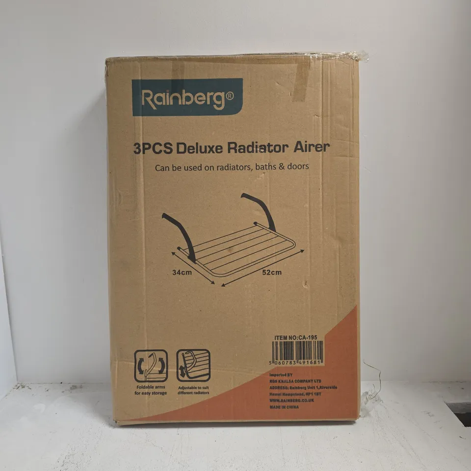 BOXED RAINBERG DELUXE RADIATOR AIRER – 3 PIECES