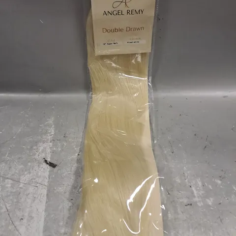 ANGEL REMY DOUBLE DRAWN 18" SUPER WEFT HAIR EXTENSIONS #ICED WHITE 