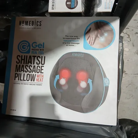 BOXED HOMEDICS SHIATSU MASSAGE PILLOW WITH HEAT
