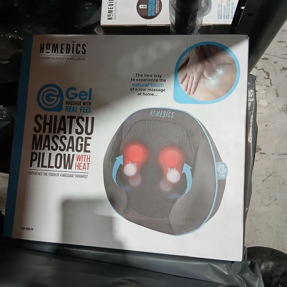 BOXED HOMEDICS SHIATSU MASSAGE PILLOW WITH HEAT