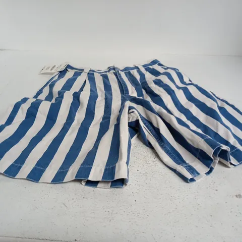 ZARA STRIPED BLUE & WHITE SHORTS – UK 30 (EU 38) – TAGGED