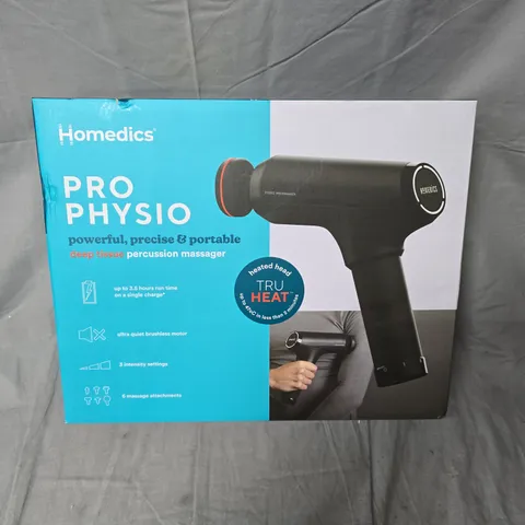 HOMEDICS PRO PHYSIO DEEP TISSUE PERCUSSION MASSAGER WITH HEATED HEAD – BOXED
