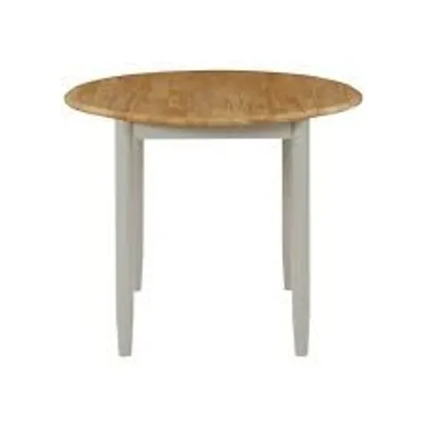 BOXED DEERFILED PERMAIN DINING TABLE - LIGHT OAK & STONE GREY (1 BOX)