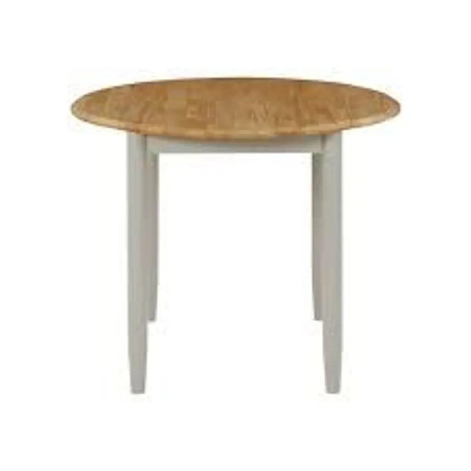 BOXED DEERFILED PERMAIN DINING TABLE - LIGHT OAK & STONE GREY (1 BOX)