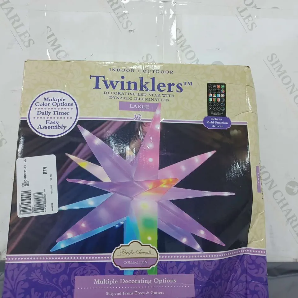 BOXED PACIFIC ACCENTS STAR BURST LIGHT