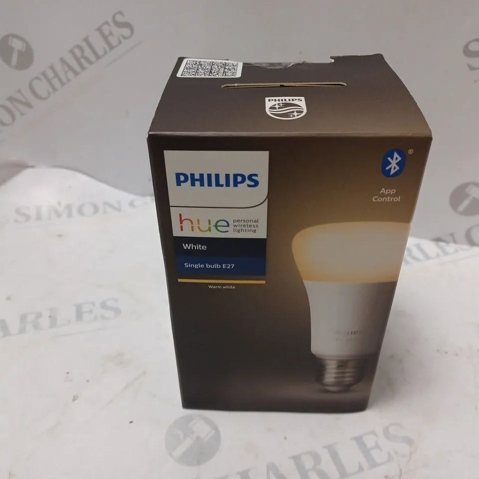 BOXED AND SEALED PHILIPS HUE WHITE SINGLE BULB E27