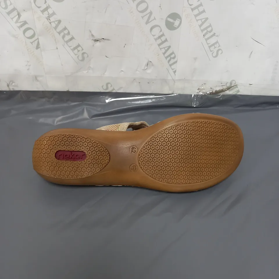 RIEKER ANTI-STRESS LADIES MULTI COLOURED SANDALS SIZE EU 42