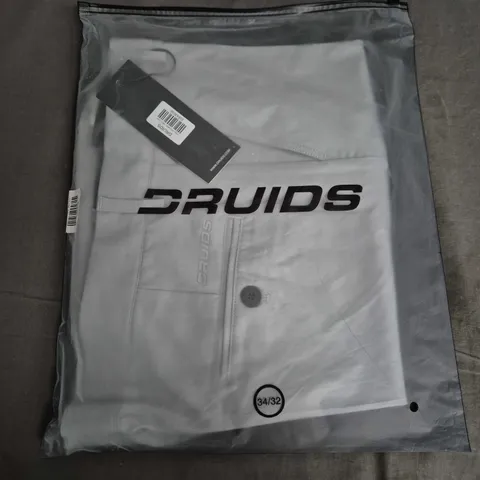 BAGGED DRUIDS CLIMA TROUSERS – GREY, UK 34 (34/32)