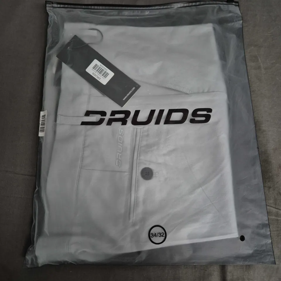 BAGGED DRUIDS CLIMA TROUSERS – GREY, UK 34 (34/32)