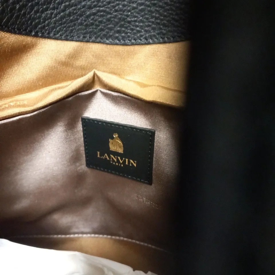 LANVIN PONY LEOPARD CLUTCH BAG FAWN 