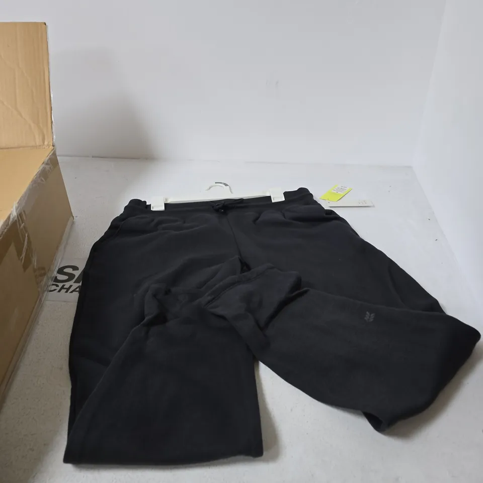 BOX OF APPROXIMATELY 12 ALL IN MOTION BLACK JOGGERS - SIZE M